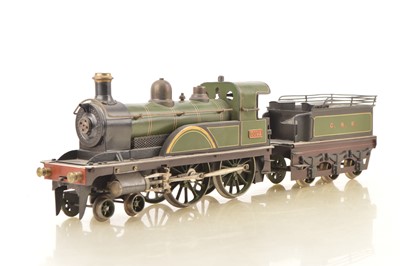 Lot 835 - Bing Gauge 3 (2.5 inch Gauge) 4-4-0 Loco & Tender GNR lined Green, live steam