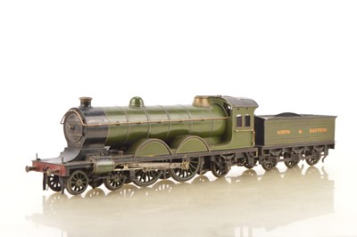 Lot 848 - Bassett Lowke Gauge 3 (2.5 inch Gauge) 4-4-0 NR (North Eastern) Loco & Tender, Live steam