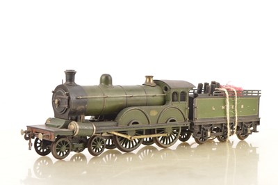 Lot 850 - Carette for Bassett Lowke Gauge 3 (2.5 inch Gauge) 4-4-0 Loco & Tender LNER lined green 'Smith Compound', Live steam