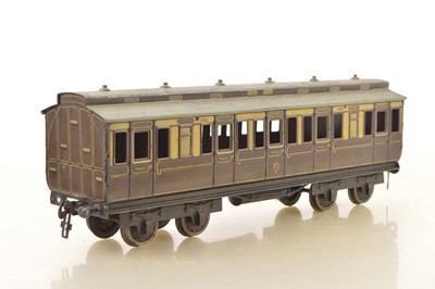 Lot 857 - Carette Gauge 2 GWR Clerestory roof  1st/3rd Passenger coach