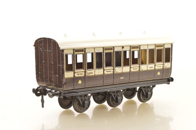 Lot 858 - Carette Gauge 2 LNWR Clemenson style 1st/3rd Passenger coach