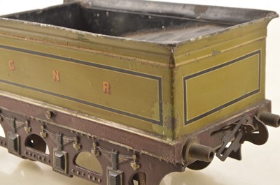 Lot 866 - Carette Gauge 3 (2.5 inch Gauge) circa 1902 4-2-2 Loco & Tender GNR lined green 'Single', Live steam