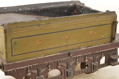 Lot 866 - Carette Gauge 3 (2.5 inch Gauge) circa 1902 4-2-2 Loco & Tender GNR lined green 'Single', Live steam