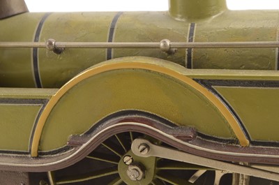 Lot 866 - Carette Gauge 3 (2.5 inch Gauge) circa 1902 4-2-2 Loco & Tender GNR lined green 'Single', Live steam