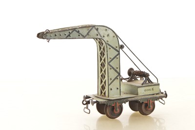 Lot 867 - Marklin Gauge 2 4-wheel crane truck