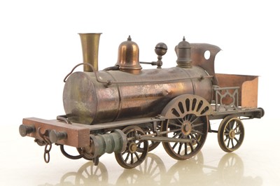 Lot 876 - Clyde Model Dockyard / Radiguet et Massiot or similar 3.5 inch Gauge 2-2-2 Locomotive, Live steam