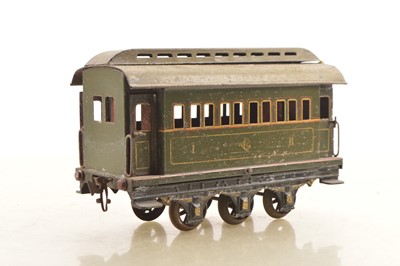 Lot 877 - Carette Gauge 3 (2.5 inch Gauge) Continental outline 6-wheel Passenger coach