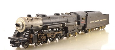 Lot 883 - Erector (Gilbert & Co USA Constructional) Gauge 3 (2.5 inch Gauge) 4-6-4 Loco & Tender Hudson New York Central black