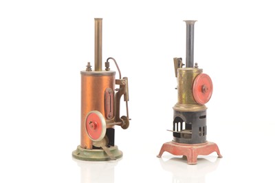 Lot 903 - Two single-cylinder oscillating Vertical live Steam Engines