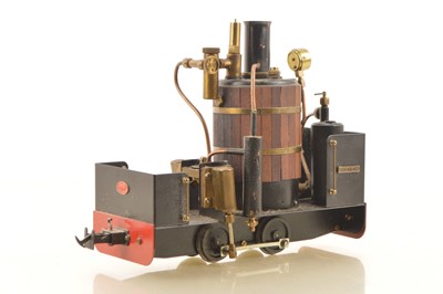 Lot 921 - An 0 Gauge gas-fired 'De Winton' type 0-4-0 Vertical-boilered live steam Locomotive by PPS Steam Models