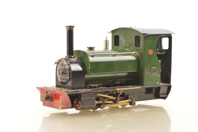 Lot 937 - A live steam gas-fired Gauge 0/1 (adjustable) Freelance 0-4-0 saddle tank Locomotive 'No 1' by Merlin Loco Works