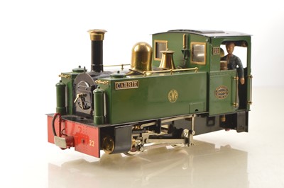 Lot 938 - A live steam gas-fired Gauge 0/1 (adjustable) freelance 0-4-0 tank Locomotive 'No 22 Carrie' by Roundhouse Engineering