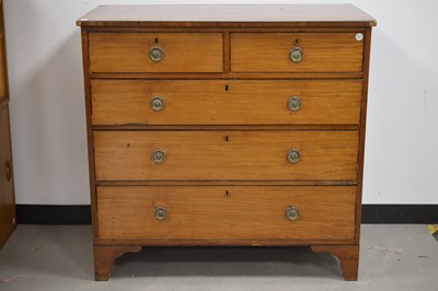 Lot 2 - An early 19th Century mahogany chest of draws