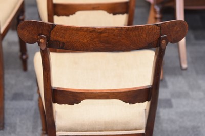 Lot 3 - A set of eight George IV period rosewood chairs English circa 1825