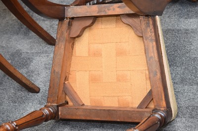 Lot 3 - A set of eight George IV period rosewood chairs English circa 1825