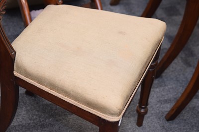 Lot 3 - A set of eight George IV period rosewood chairs English circa 1825