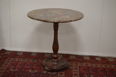 Lot 10 - A William IV or early Victorian marble lamp table