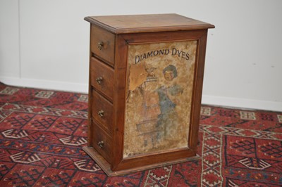 Lot 12 - An early 20th Century 'Diamond Dyes' haberdasher's chest