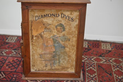 Lot 12 - An early 20th Century 'Diamond Dyes' haberdasher's chest