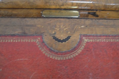 Lot 39 - A good mid-Victorian burr walnut Davenport desk