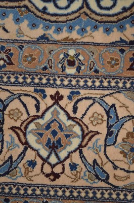 Lot 47 - A cream ground Persian style Nain rug