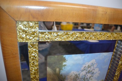 Lot 83 - An Art Deco period mirrored fire screen