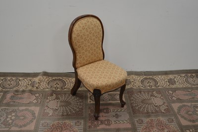 Lot 93 - A child's rosewood and walnut armchair