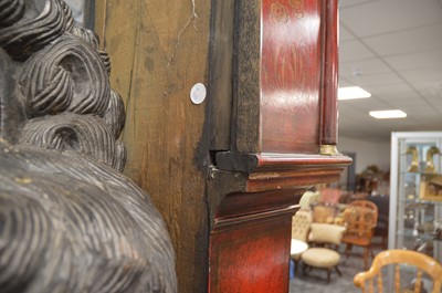Lot 111 - An early 20th century Chinoiserie long case clock