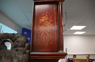 Lot 111 - An early 20th century Chinoiserie long case clock