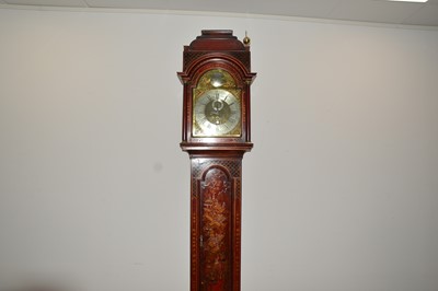 Lot 111 - An early 20th century Chinoiserie long case clock