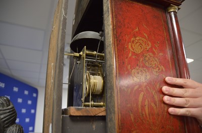 Lot 111 - An early 20th century Chinoiserie long case clock