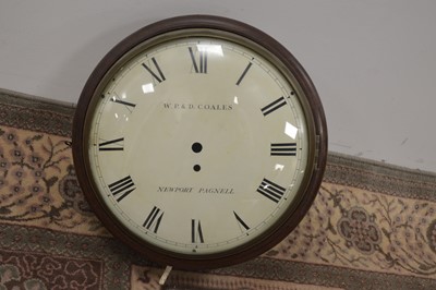 Lot 112 - A Victorian and later drop dial wall clock case