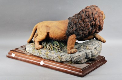 Lot 537 - A Limited Edition Aynsley porcelain model 'The Lion' circa 1977