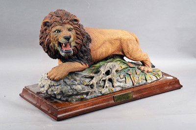 Lot 537 - A Limited Edition Aynsley porcelain model 'The Lion' circa 1977