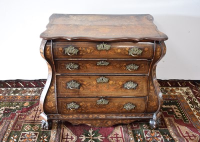 Lot 137 - A late 18th or early 19th century Dutch marquetry chest of drawers