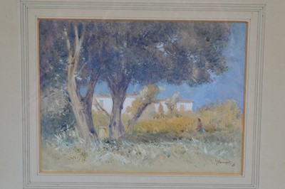 Lot 147 - J H Kinnear (fl. 1924-25) "A Garden at Roquebrune"