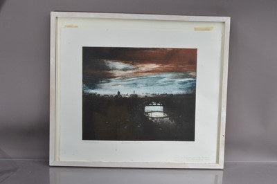 Lot 174 - Peter Jones (Irish 20th Century) "Dublin City" etching printed in colours