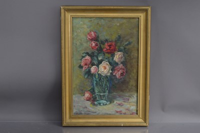 Lot 176 - Artur Ovanesovich Gagashyan (Russian 1899-1984) "A Vase of Roses"