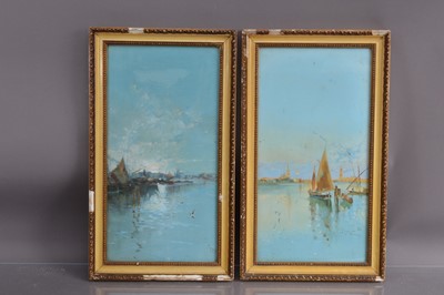 Lot 186 - Italian School Late 19th Century "Venice" & "The Lagoon"