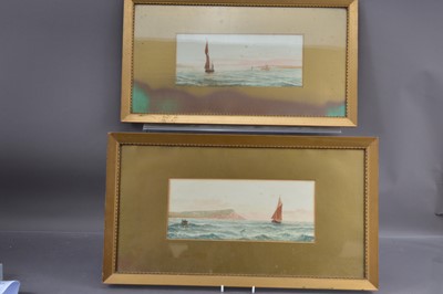 Lot 187 - C Bowerman (fl.1913) a pair of marine watercolours