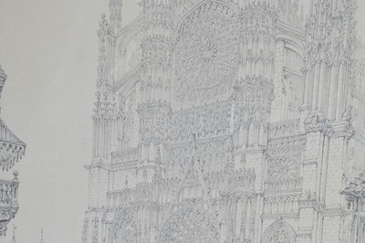 Lot 208 - John Coney (1786-1833) "Beauvais Cathedral South Door" 1826