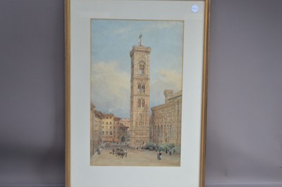 Lot 211 - Nathaniel Everett Green FRAS (1823-1899) "Giotto's Campanile, Florence"