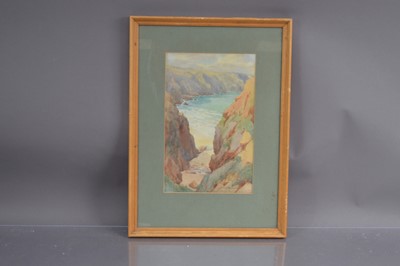 Lot 220 - Clifford George Blampied (Jersey 1875-1962) "A Coastal View With Cliffs"