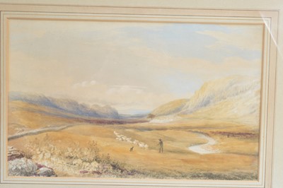 Lot 232 - Alfred William Hunt (1830-1896) (attributed) "Shepherd and sheep"