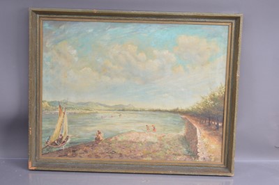 Lot 244 - Jean Kuppers (German 20th Century) "A Lake Scene"