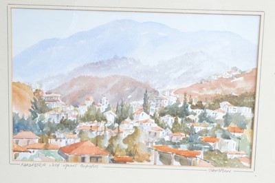 Lot 254 - British School 20th Century "Kakopetria (Cyprus) With Mount Olympus"