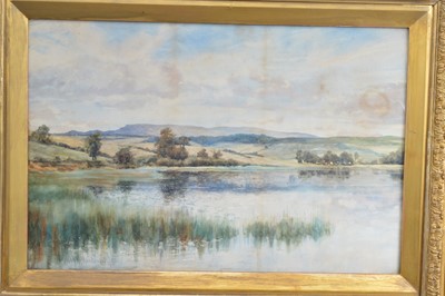 Lot 256 - Norman Macleod MacDougall (Scottish 1852-1939) "Bardowie Loch"