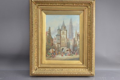 Lot 257 - Henry Thomas Schafer RBA (1833-1916) "Antwerp, Belgium"