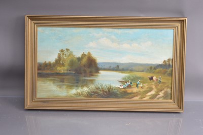 Lot 262 - Doris Bartley (fl 1897) "River Scene"