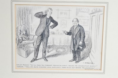 Lot 264 - Albert Talbot Smith (1877-1938) an original clerical cartoon